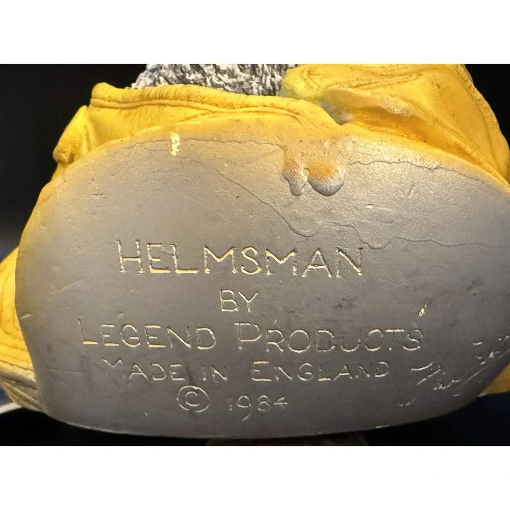 Vintage 1984 Legend Products Helmsman‎ Fisherman Wall Plaque England w/ Tag